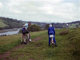 The track towards Sharpham